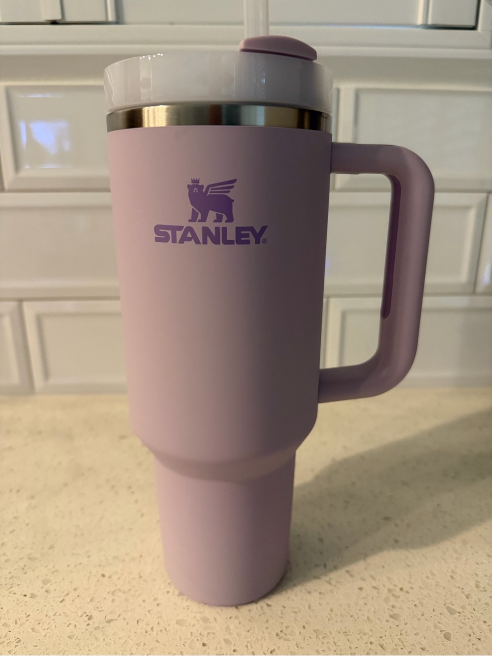 Stanley Lilac Travel Mug with Handle - Matte Lavender Finish 40 oz